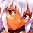 A pixelated anime-style character with light purple hair and orange skin on the left, next to a black background with white text "Anime IM" and stylized "cOm" on the right.