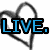 A heart outline with text 'LIVE.', 'LAUGH.', and 'LOVE.' in blue, green, and pink respectively, each with black outlines.
