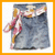 A pixelated image shows a denim skirt with pink and gold accents on the left, next to red text reading 'I LOVE MIA15!' on white background.
