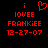Red pixelated text and symbols on black background with one version showing a heart symbol above 'IOVEE' while the other shows an exclamation mark.