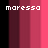 Pixelated text overlays on a vertical striped background with black, dark red, and pink hues.