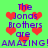 Green background with red pixelated hearts and purple text reading 'The Jonas Brothers are AMAZING!AMAZING!' repeated in a pattern