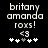 Pixelated text and symbols on black background with two variations of heart and star patterns.