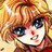 A pixelated anime-style character with blonde hair and blue eyes on the left side of a contact sheet, next to black background text reading "Anime IM" and "com" in white pixelated font.