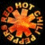 A split-screen animated contact sheet showing two frames of a pixelated icon: left frame with an orange sunburst design and "HOT" text, right frame with green text reading "Original Icons .com" on dark background.