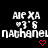 Pixelated text and heart symbols on a black background, with repeated elements
