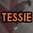 A cat with brown and white fur stands on a patterned floor, overlaid by changing text elements.