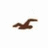 Brown pixelated shape on white background with yellow background displaying pink text HCO is love!!