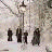 A 2x2 contact sheet of a pixelated animated icon featuring four frames with snowy street scenes, text overlays, and the word "NARNIA" at bottom left.