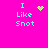 Cyan text "I Like Snot" on bright pink background with four distinct animated symbols: heart, starburst, particle burst, and solid text.