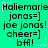 Green background with repeated text and star symbols in black, white, and light green.