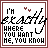 Six display a pixelated text-based design with 'I'M EXACTLY WHERE YOU WANT ME, YOU KNOW' and two small red hearts above the word 'EXACTLY', each showing different horizontal line positions under specific words