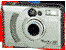Two side-by-side pixelated camera icons with red borders, showing sequential animation frames where the lens changes from black to gray.