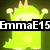 A green cartoon character with three horns and raised arms appears in four with changing text overlays