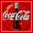 A static image of a Coca-Cola bottle with the brand name in white script on red background, next to text reading "gotta have coca cola".
