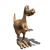 Animated contact sheet of a brown cartoon dinosaur performing various poses with visible drop shadows on white background.