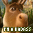 Animated sequence of a cartoon deer with brown fur and large eyes, standing in front of green foliage background, displaying repeated motion while text appears below.