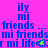 Blue text on colored backgrounds with a small star symbol, showing animation changes between frames.