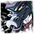 Animated pixel art of a blue dragon-like creature with yellow eyes and white underbelly, mouth open in motion across frames.