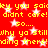 Red background with yellow text repeating 'why ya still reading there! why ya still reading there!' and 'so... so...' surrounded by white stars.