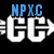 Pixelated graphic with blue and white text on black background reading 'NPXC', 'CC', ':07 State Champs' in blocky font.