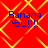 Red background with yellow diamond lattice pattern and blue text reading "Banana You!!!!" in four identical quadrants.
