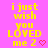 A static image with a bright pink background displays yellow text reading "i just wish you LOVED me 2" with a small red heart symbol, repeated in a pattern
