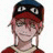 A 48x48 pixel buddy icon featuring a cartoon character with pink hair and a red-and-blue cap on the left, next to black background text reading "Anime IM" above "COM" on the right.