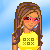 Animated contact sheet showing a pixel-art character in yellow shirt and pink sunglasses with various accessory frames including handbag, snowflake symbols, and star motifs.