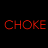 Red pixelated text on black background reads 'THE CHOKE OFFICIAL YANKEE SOFT DRINK' with a gray rectangular block in the lower right.