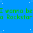 Blue background with white dots, green text repeating 'I wanna be a Rockstara' in three , gray rectangle in bottom right corner