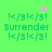 Green background with repeated text and pink pixel art elements in four quadrants.