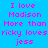 A static image with a bright blue background displaying repeated text in pink and white, arranged in three