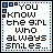 20 pixelated text arranged in four and five , each displaying variations of a quote about a girl who makes others happy