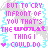 Pixelated text in pink and blue with a gray background, featuring the phrase "BUT TO CRY INFRONT OF YOU THAT'S THE WORST THING I COULD DO" inside a speech bubble shape.