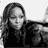 A 3x3 contact sheet of black-and-white animated frames featuring a woman with long hair and the text "Mary J Blige" in white script, displayed on a gray background.