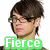 A person with brown hair and glasses appears in four , each with a different colored text overlay: green "Fierce," red "and," blue "Fabulous," and gray background