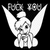 Static pixelated icon of a white cartoon character with large wings and outstretched arms against black background, featuring visible dithering and grayscale shading.