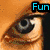 Six distinct pixelated images arranged in a , each with overlaid text in various colors and fonts