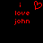 Red pixelated text and a heart symbol on black background, with identical left and right sections.