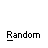 Animated contact sheet of 25 pixel art frames showing a yellow stick figure character in various poses and actions with repeated "Random" text labels beneath each frame.