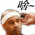 Pixelated image of a person with light brown skin wearing a white headband, showing sequential motion above the head