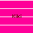 Static image of six identical 'Kiki' text labels arranged in two on a bright pink background with white horizontal lines