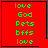 Red background with green text listing 'love', 'God', 'Pets', 'bffs', 'love' in four , each containing identical text and layout