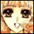 Pixelated anime-style face with large brown eyes and light brown hair, next to text reading 'AnimeIM' and 'com' on black background.