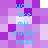 Pixelated text repeats 'you are my sugar rush' on a purple and white checkered background with no visible animation changes.
