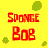 A contact sheet of 17 animated frames featuring Spongebob Squarepants with repeated text elements on a yellow background with green dots, showing facial expressions and mouth movements across the sequence.