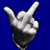 Pixelated hand icon on blue background with green text 'Original Icons .com' on dark green background.