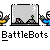 Animated pixel art contact sheet showing BattleBots-themed buddy icons with robot combat and arena elements across multiple frames.
