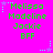 Bright pink background with green pixelated text reading Melissa, Modeline, Jackie, BFF arranged in vertical and light blue star-shaped decorations